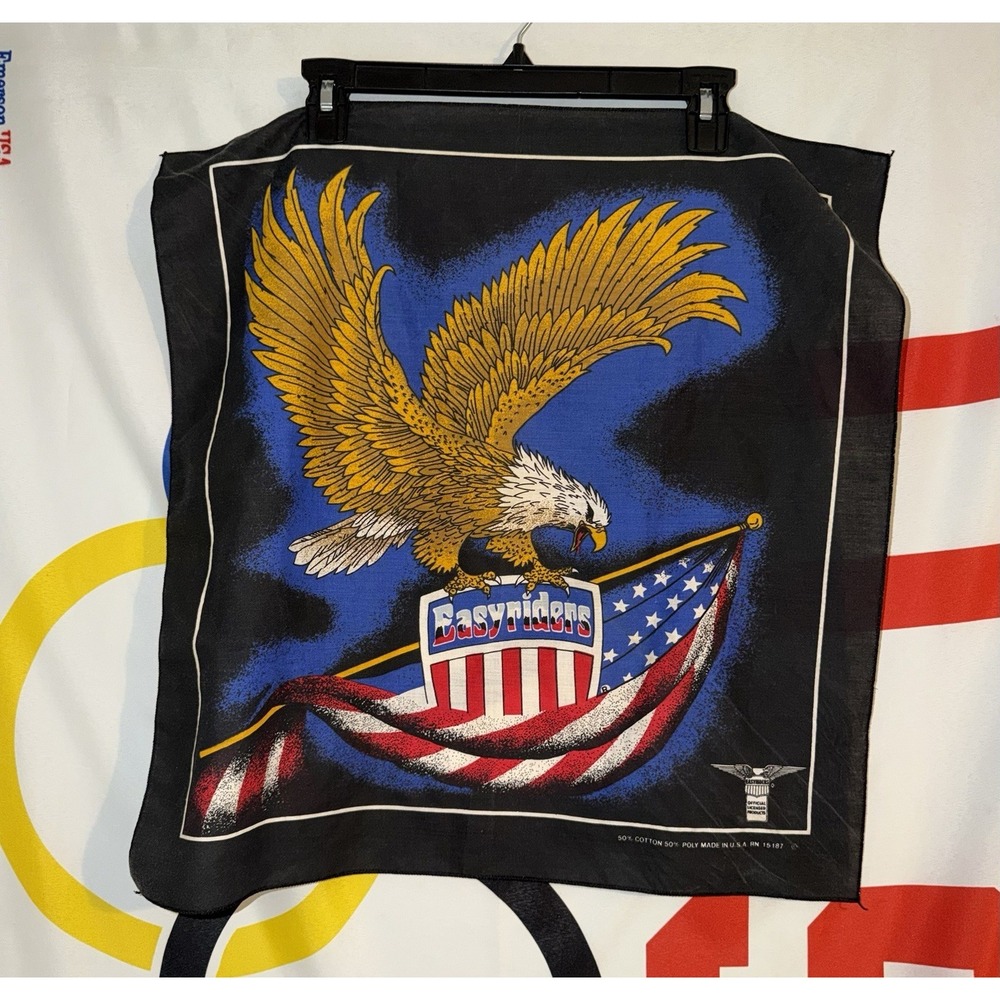 Vintage Easyriders Bandana Motorcycles Biker Eagle 80s 90s
